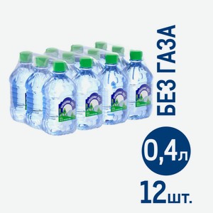 Вода Шишкин лес питьевая негазированная, 400мл x 12 шт Россия
