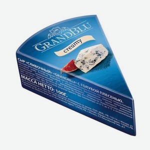 Сыр Grand Blu Cливочный с голубой плесенью 56%