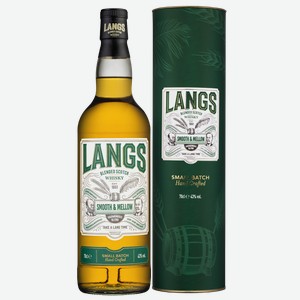 Виски Langs Smooth & Mellow в подарочной упаковке 0.7 л.