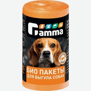 Пакеты био Gamma для выгула собак 24х36см 25шт.