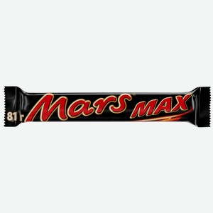 Mars Max шоколадный батончик с карамелью и нугой, 81г
