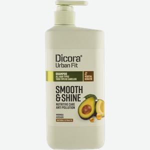 Шампунь для всех типов волос Дикора авокадо гладкость и блеск Нувария Глобал п/у, 800 мл