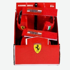 Роликовые колеса для обуви «Ferrari», красные