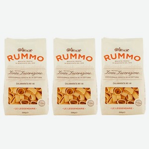 Макароны Rummo паста из твёрдых сортов пшеницы Особые Каламарата n.141 3х500 г