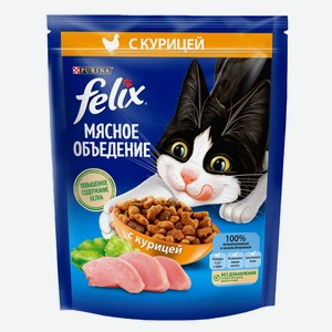 Сухой корм для кошек Felix Мясное объедение с курицей