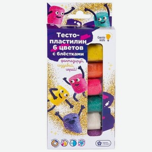 Набор для лепки Genio Kids Тесто-пластилин, 6 цветов в ассортименте