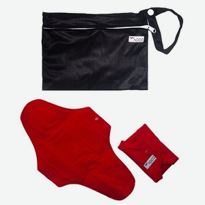 Прокладки NDCG многоразовые красные 2 шт в черном мешочке