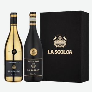 Вино Gavi dei Gavi (Etichetta Nera) La Scolca в подарочной упаковке 0.75 л.