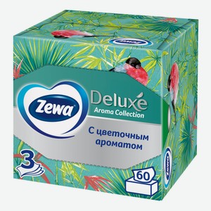 Салфетки бумажные Zewa Deluxe Aroma Collection 3 слоя 60 шт