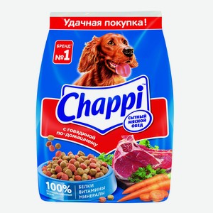 Сухой корм для собак Chappi «Сытный мясной обед. С говядиной по-домашнему»