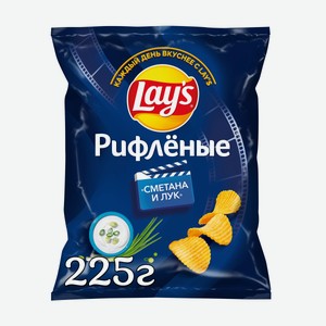 Чипсы картофельные Lay s Сметана-Лук 225г