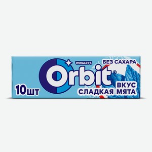 Orbit Сладкая мята жевательная резинка без сахара, 13,6г