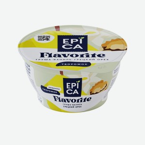 Творожный десерт Эпика Flavorite груша-ваниль-грецкий орех 8,0% БЗМЖ