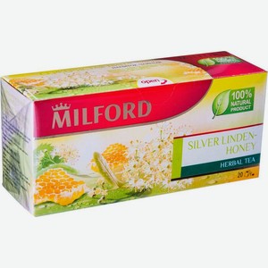 Чайный напиток травяной Milford Silver linden-honey в пакетиках