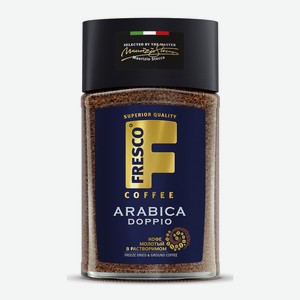 Кофе сублимированный c добавлением молотого 0.1 кг FRESCO Arabica Doppio