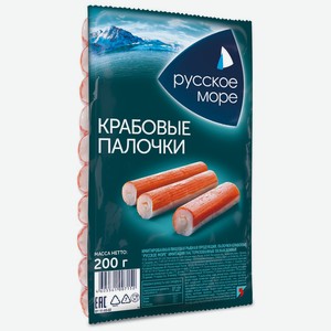 Палочки крабовые Русское Море, 0.2 кг