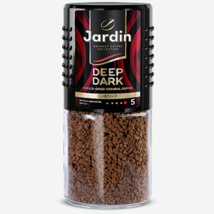 Упаковка 12 штук Кофе растворимый Jardin Deep Dark 95г с/б крист Россия