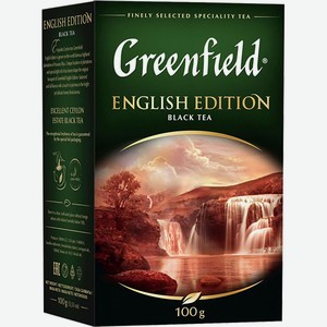 Чай 100 г Greenfield Инглиш эдишн черный к/уп
