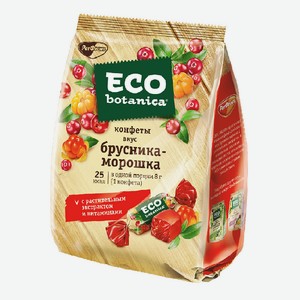 Конфеты 200 г Eco-botanica вкус брусника-морошка м/уп