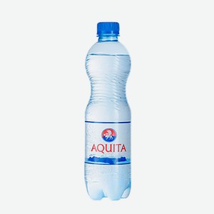 Вода 0,5 л AQUITA питьевая газированная ПЭТ