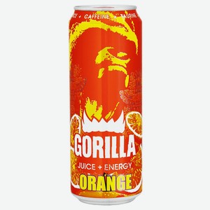 Напиток 0,45л Gorilla Juice + Energy Orange ж/б