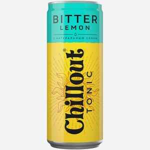 Тоник 0,33л Chillout Bitter Lemon газ. ж/б