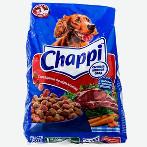 Корм 0,6 кг Chappi говядина по-домашнему сухой м/уп