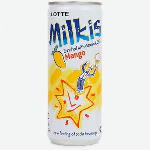 Напиток 250мл Milkis Манго газированный ж/б