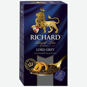 Чай (25ф/п по 2 г) Richard Lord Grey черный с бергамотом в сашетах к/уп