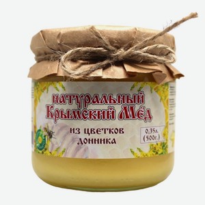 Мёд 0,350 мл Крымский мед из цветков донника ст/б
