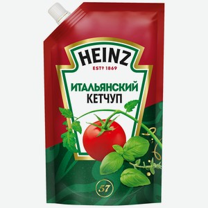 Кетчуп 320 г Heinz Итальянский д/пак
