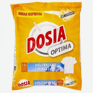 Порошок д/стирки 1,2 кг Dosia Optima альпийская свежесть м/уп