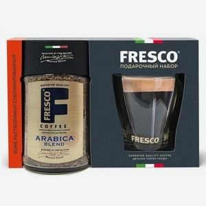 Подарочный набор Кофе 100 гр FRESCO Blend кристалл с кружкой к/уп