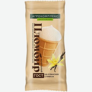 Мороженое 100 гр Агрокомплекс пломбир ванильный 15% м/уп