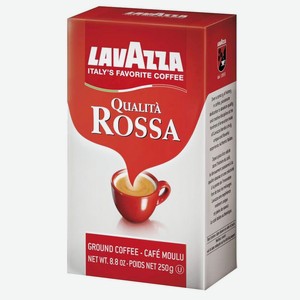 Кофе 250 г Lavazza Qualita Rossa молотый вак/упак