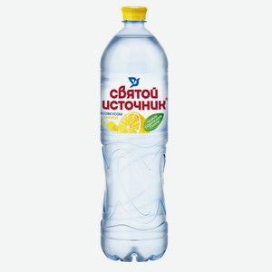Вода 1,5л Святой источник минеральная со вкусом Лимон негазированная пл/бут