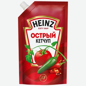 Кетчуп 320 г Heinz Острый д/пак