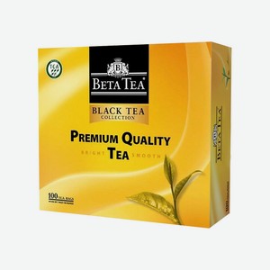 Чай Бета, премиум качество, черный, 100 пак., 150 г
