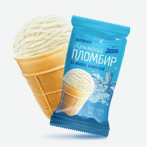Мороженое 80г Крымское пломбир на молоке стакан м/уп