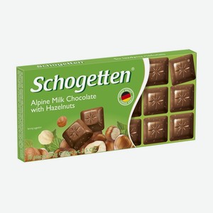 Шоколад молочный Schogetten с фундуком