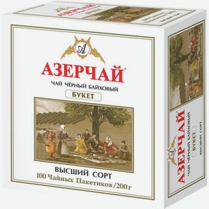 Чай черный Azercay Букет, 100 пакетиков
