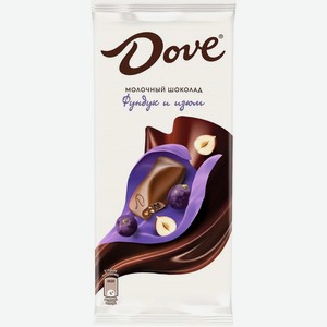 Молочный шоколад Dove с фундуком и изюмом