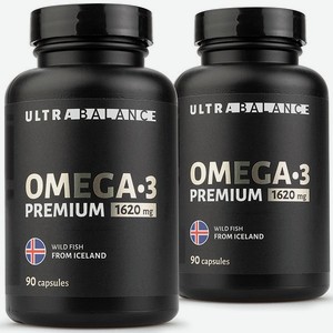 Омега 3 премиум рыбий жир UltraBalance витамины для взрослых комплекс ПНЖК 180 капсул