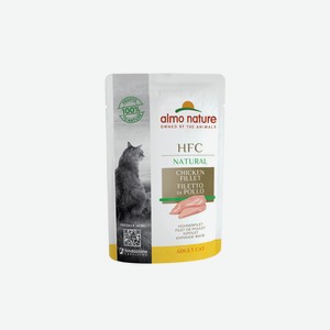 Almo Nature консервы паучи для кошек  Куриное филе  (1 шт, 55 г)