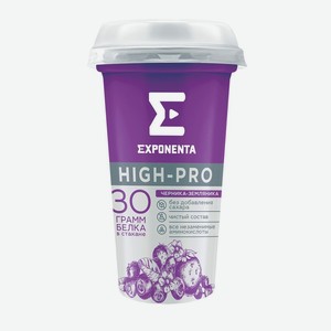 Напиток кисломолочный Exponenta Hign-Pro Черника-земляника 0%