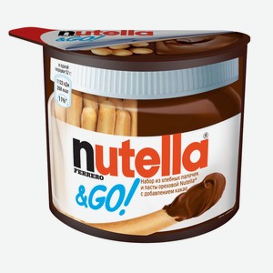 Паста ореховая Nutella&GO с хлебными палочками, 52г