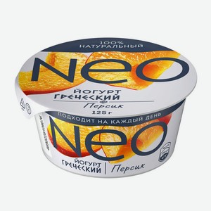 Йогурт греческий Neo Персик, 1,7%, 125 гр
