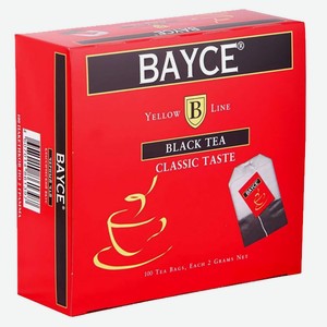 Чай (100 ф/п х 1.5 г) Bayce черный м/уп