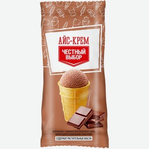 Мороженое 70 г Честный выбор шоколадное м/уп.