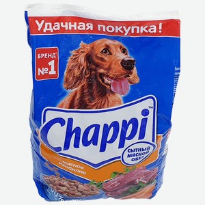 Корм 2,5 кг Chappi Сытный мясной обед (мясное изобилие) сухой м/уп